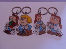 Tetley Tea Folk Keyrings Bundle,Vintage 1995.