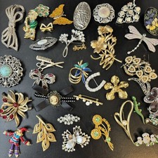 Vintage Job Lot Costume Brooches # 3