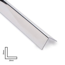 Chrome External Corner Plastic Bathroom Corner Edging Trim Plastic Corner 1m