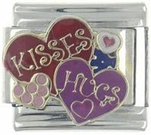 Hugs kisses daisy charm - hugs,