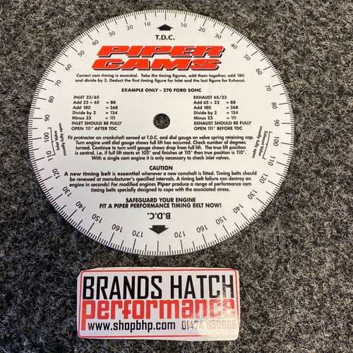 Camshaft timing disc for - disc, cam