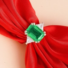 Art deco 5ct emerald lab - deco,