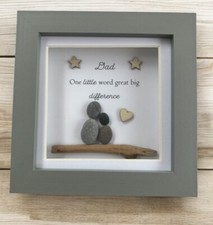 Personalised Dad Pebble Art