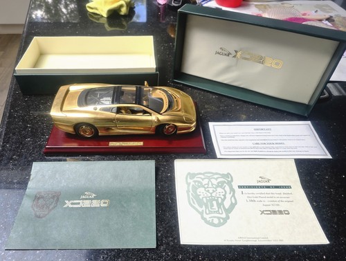 Jaguar xj220 22ct gold plated - jaguar,