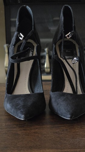 Christian dior black - black, suede