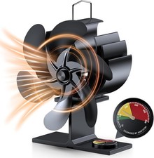 Wood Stove Fan 6 Blade Heat