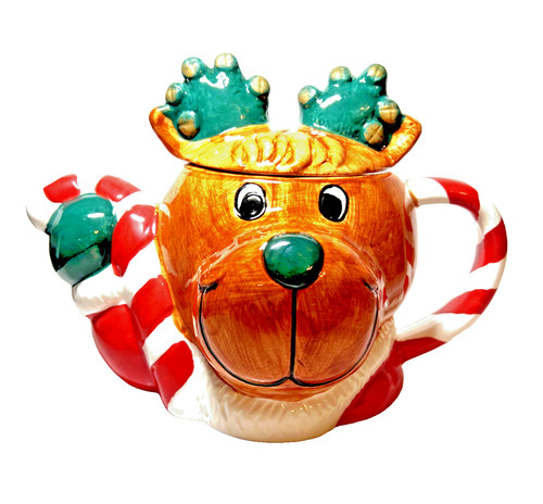 Wcl ceramic painted - painted, reindeer
