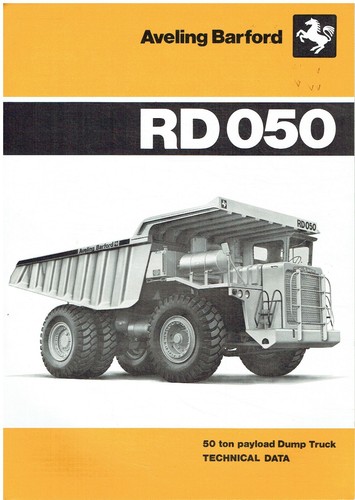 Aveling barford rd050 ton - rd050, 50-ton