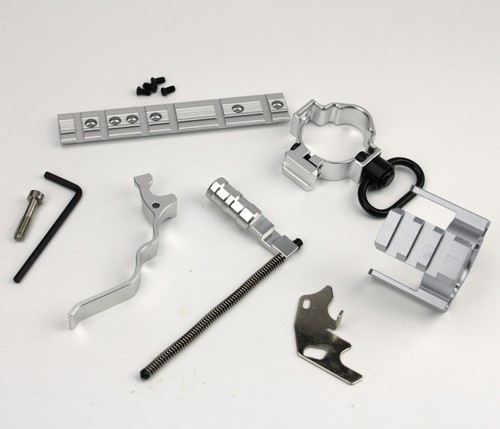 Silver rifle accessories - rifle, for