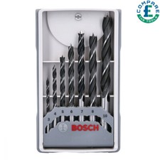Bosch 2607017034 7 Piece 3/4/5/6/7/8/10mm X-Pro Wood Drill Bit Set