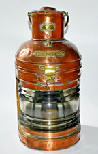 ANTIQUE NUNN RIDSDALE & CO LTD BRASS MASTHEAD SHIPS LAMP NAUTICAL LANTERN