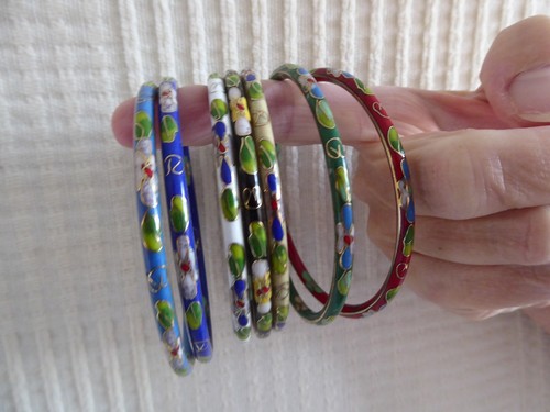 Vintage cloisonne bangle