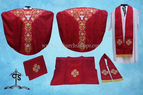 Holy spirit embroidery red - holy,