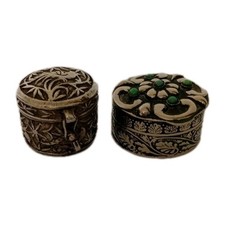 Two Vintage Silver Tone Metal