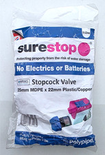 Surestop stopcock valve 25mm - stopcock,