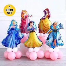 Disney Princess Belle Elsa Ariel Foil Balloons Girls Birthday Party Decorations