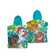PAW PATROL Jungle Childrens Hooded Poncho Towel Beach Bath Cotton 50 x 115cm