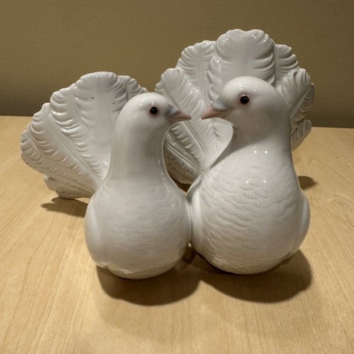 Vintage lladro white doves - vintage,