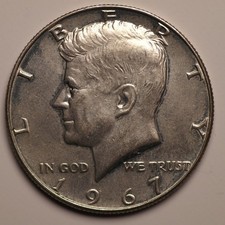 1967 usa 400 silver kennedy - 1967, .400