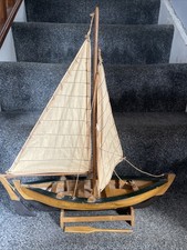 Handmade sail model boat - 3,