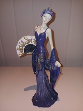 REPRODUCTION ART DECO LADY FIGURINE.