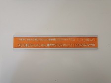 Vintage Rotring lettering and numbering ruler stencil art set 8 mm