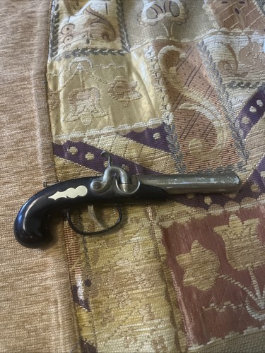 Vintage flintlock pistol - vintage,