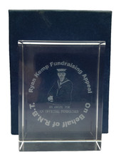 ROYAL NAVY BENEVOLENT TRUST GLASS VOLUNTEER AWARD FOR FUNDRASING