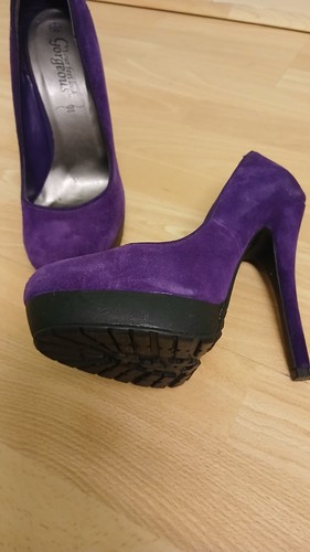 Purple suede extreme high - extreme, heel