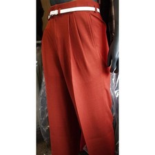 1950s High Waisted Trousers - Pegs - Ozone Clothing Rust - Rockabilly - 30"