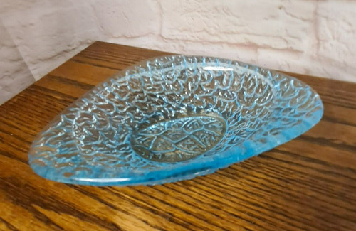 Blue glass murano - retro, clown