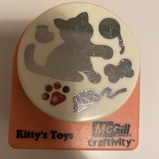 McGill Craftivity Craft Kitty’s Toys - Punch Confetti Cut Paper Card Die Cut