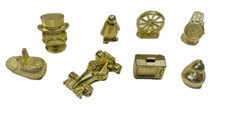Monopoly Game Gold Tokens Piece Watch Mr Emoji Wheel Duck TV Penguin Car Slipper