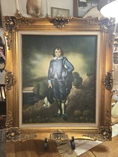 Large Vtg. Oil Painting