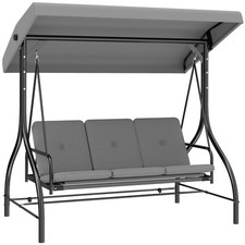 Outsunny 3 Seater Canopy Swing