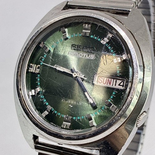 Seiko actus 7019 7350 green - 7019-7350,