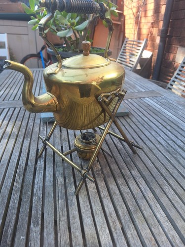 Vintage brass kettle - vintage,