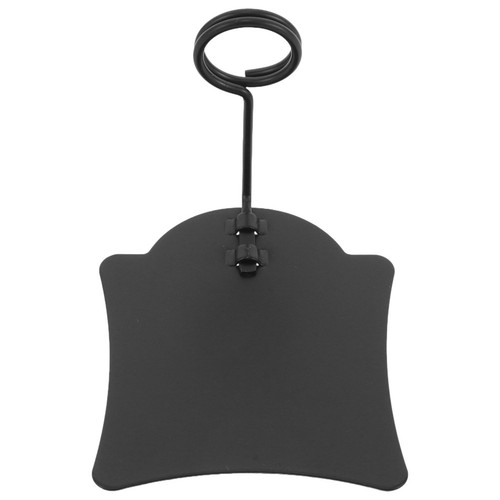 Black metal label stand - black,