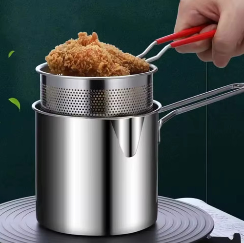 Stainless steel deep fryer - deep,
