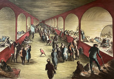 Large original lithograph - Stepney Shelter Scene by Edward Ardizzone (1941)