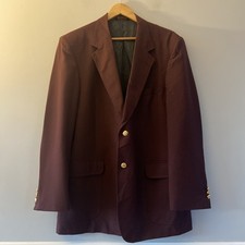 Blazer Suit Jacket Burgundy