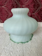 Antique Glass Oil Lamp Shade
