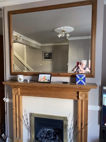 Large pine mirror - large,