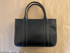 Agnes b voyage Black Leather Handbag. Made In Japan Excellent Condition