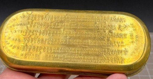 Antique 1787 swedish brass - swedish,