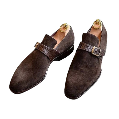 Handmade men brown - men, suede