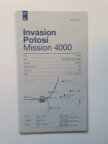 Space invader map potosi - invader,