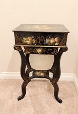 Antique Hand-Painted Floral