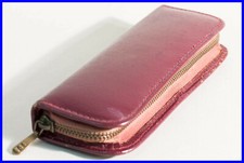 Burgundy Red Leather Case for