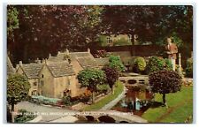 Postcard Model Village Bourton On The Water Town Hall and Mill Bridges